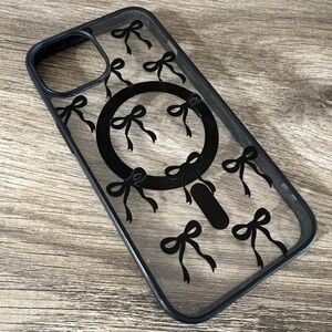 Black Bow Design iPhone 13 Case
